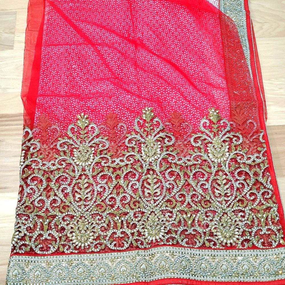Indian Traditional Designer Saree With Designer Blouse